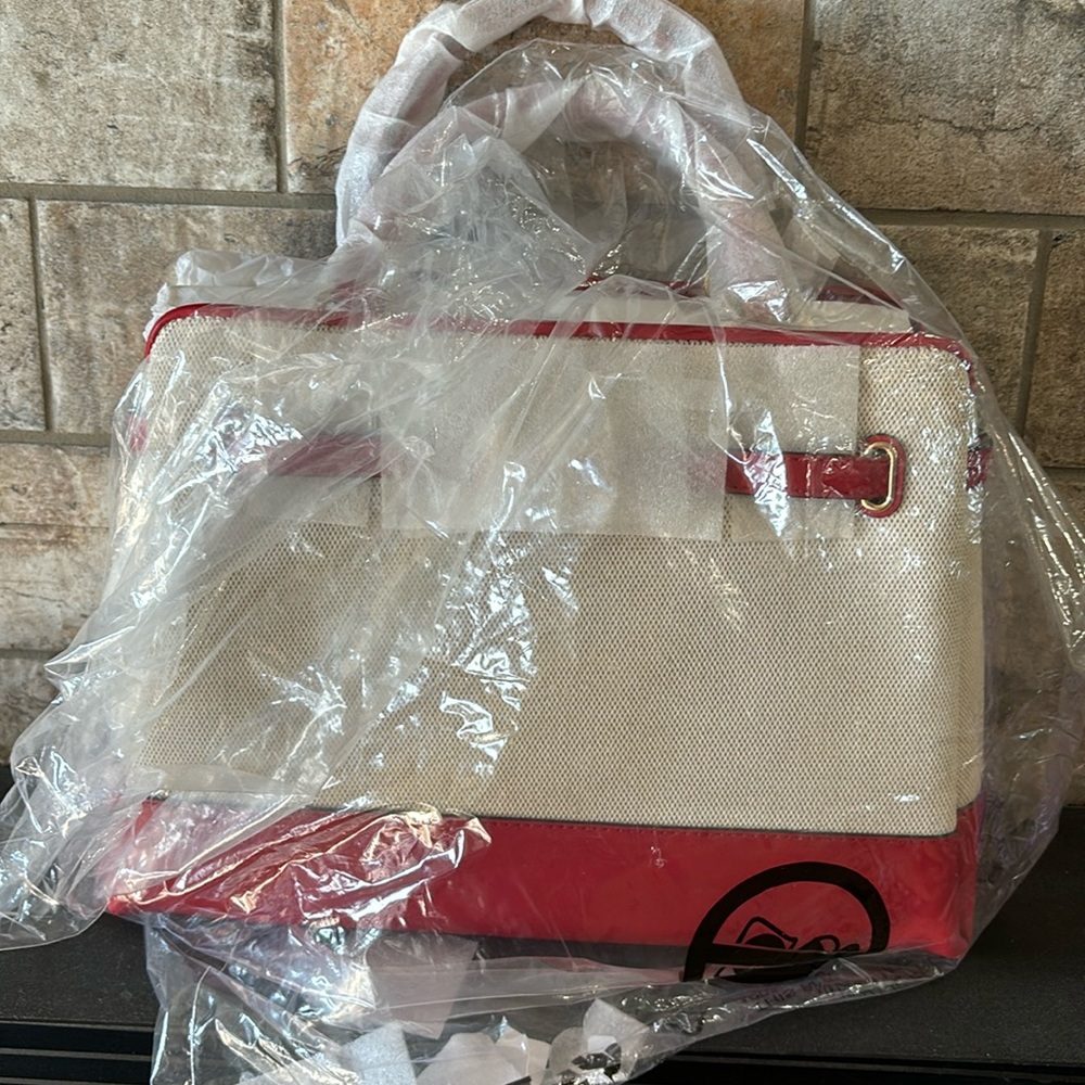 NWT Michael Kors Straw and Red Reed - Picture 3 of 8